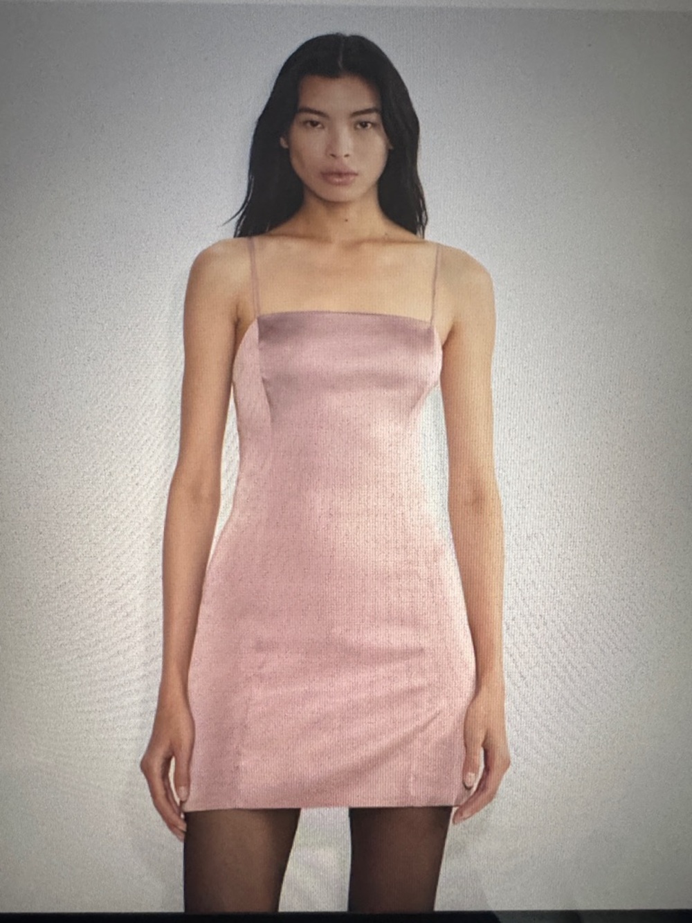 NWOT Aritzia Sunday Best Shimmer Satin Dress Blush Pink / Rose Pink - Size 0